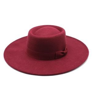 Elegant Burgundy Women's Hat